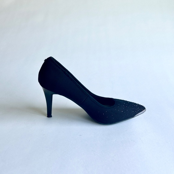 Jones New York Black Fabric Rubber Outsole Point Toe Classic Pumps size 10 - Picture 3 of 16